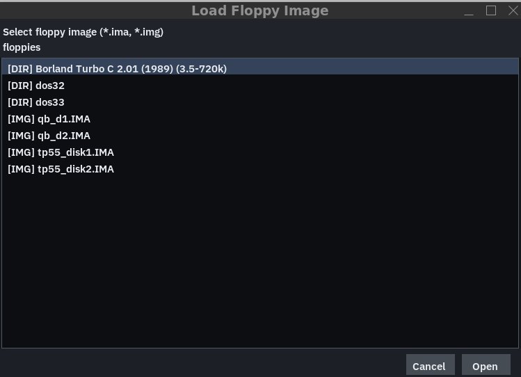 Reload floppy at runtime from UI