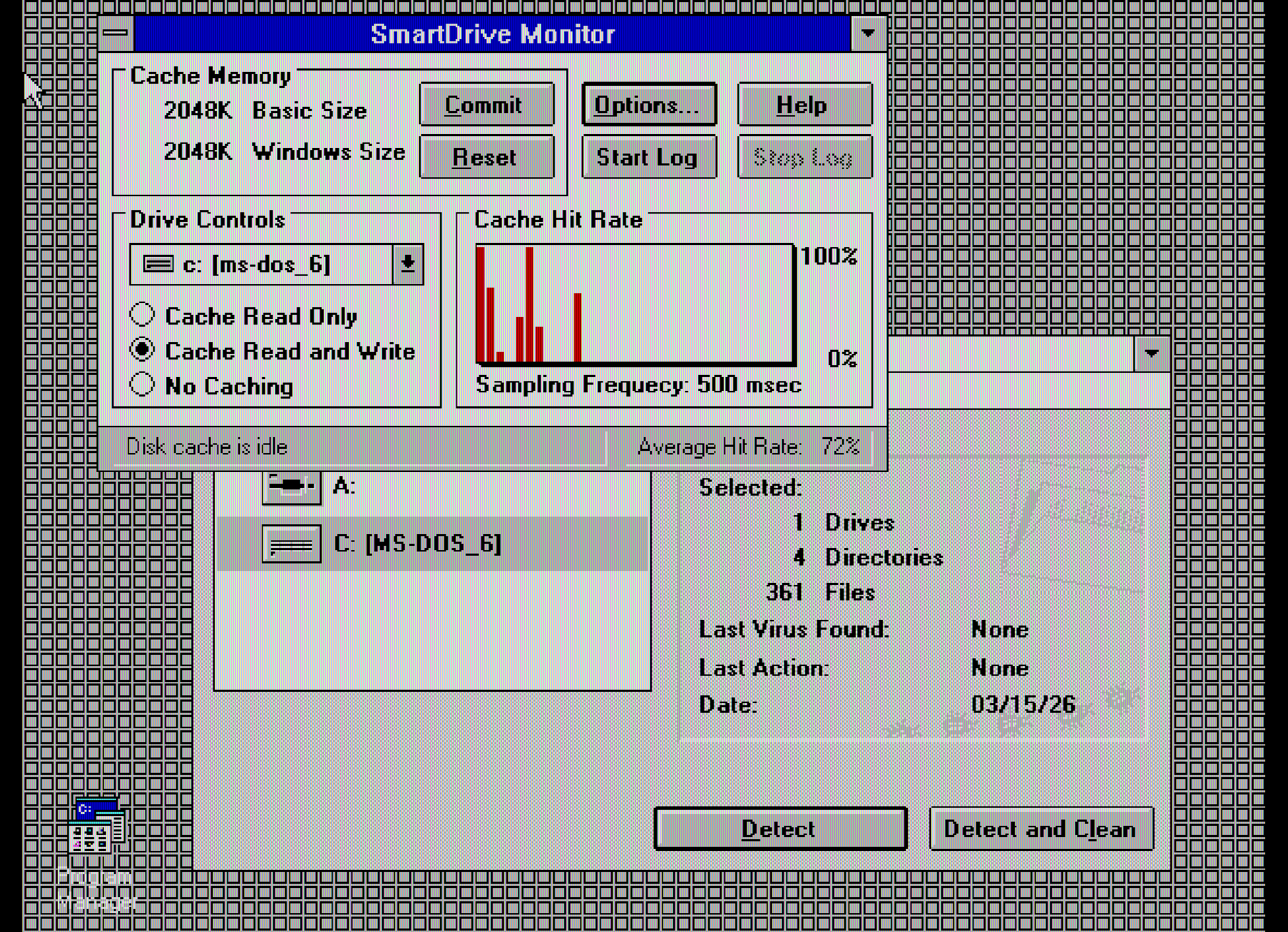 SMARTDRV and antivirus running